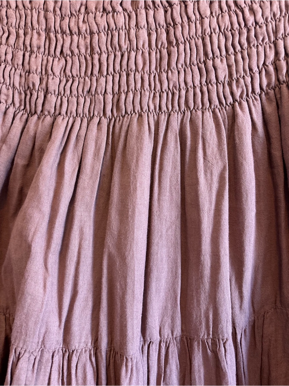 Cottonflower Pocket Maxi Skirt One Size Dusty Rose - Picture 5 of 6